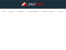 Tablet Screenshot of 24x7saas.com